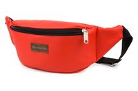 NERKA saszetka biodrówka eko skórzana gładka N149 czerwona