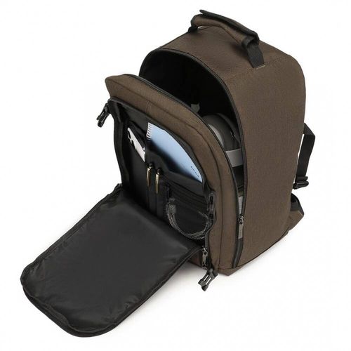 KONO Plecak podróżny kabinowy do samolotu RYANAIR 40x20x25 brązowy na Arena.pl