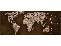 100X40CM ZEGAR MAPA ŚWIATA OBRAZ