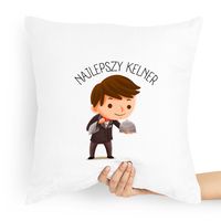 Poduszka Prezent Dla Kelnera Najlepszy Kelner Z Nadrukiem Ze Zdjęciem