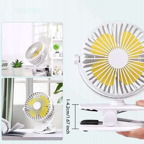 WENTYLATOR DO WÓZKA Z KLIPSEM USB WENTYLATOR DO ŁADOWANIA, WENTYLATOR na Arena.pl