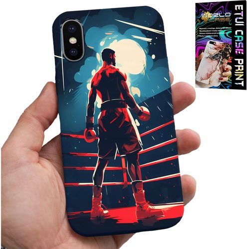 ETUI DO IPHONE XS MAX - BOKS SPORTY WALKI BOKSERZY WZORY + SZKŁO na Arena.pl