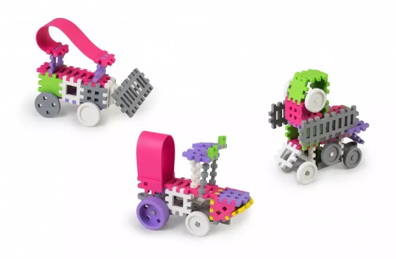 Klocki konstrukcyjne Mini Waffle (140 elementów), dziewczęce zdjęcie 2