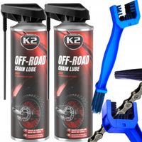 2 x K2 SMAR OFF-ROAD DO ŁAŃCUCHÓW ROWERU ŁAŃCUCHA ROWEROWEGO + SZCZOTKA