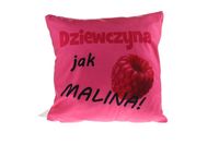 poduszka 40x40 - dziewczyna jak malina    sn49046-45p