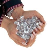 Diamentowe Kamyczki Kryształki Dekoracyjne Konfetti Przezroczyste Diamenty