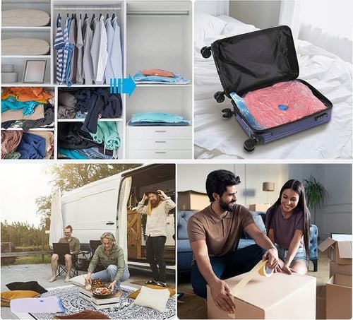 WORKI PRÓŻNIOWE TORBY NA UBRANIA ZESTAW 14szt -5 ROZMIARÓW- +POMPKA na Arena.pl