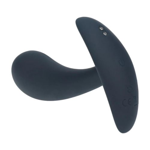 Vibrating Silicone Prostate Stimulator Anal Plug - M - Black na Arena.pl
