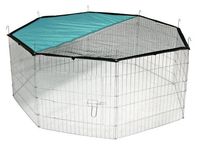 Kojec Wybieg Klatka Metalowa Solidna Dla królika Psa Szczeniaka 8el+ OSŁONA