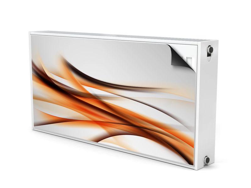 MASKOWNICA Magnetyczna Pomarańczowa Abstrakcja Fala 120cm x 60cm zdjęcie 2