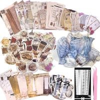 NAKLEJKI DO SCRAPBOOKINGU ZESTAW NAKLEJEK KWIATOWYCH DO SCRAPBOOKINGU x290