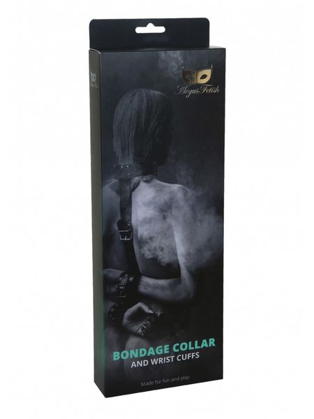 Bondage Collar And Wrist Cuffs zdjęcie 1