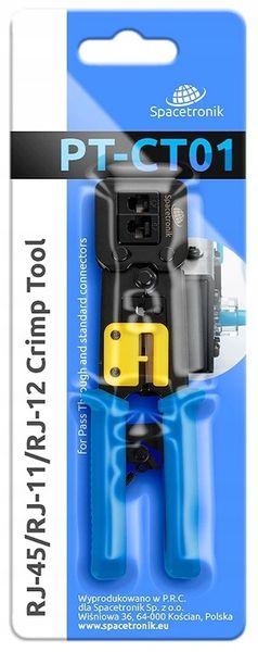 Zaciskarka RJ45 Przelotowa Złącz Wtyków RJ-45 Zaciskacz Złączek RJ 45 11 12 zdjęcie 6