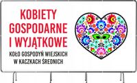 Baner Szyld z oczkami Logo Koło Gospodyń Wiejskich KGW Projekt 300x150 cm