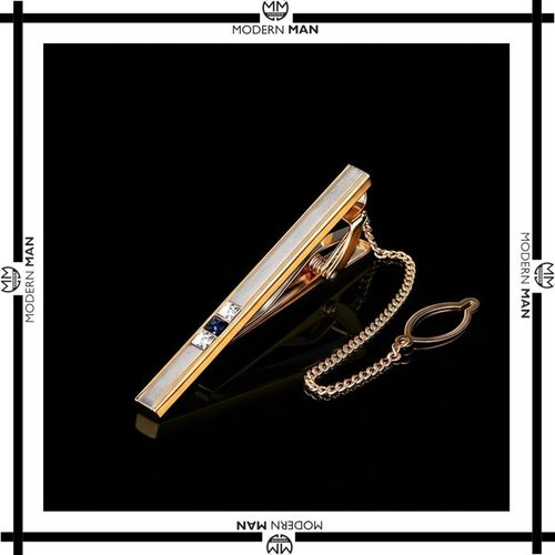 Spinka do krawata + PUDEŁKO złota klasyczna modna prezent dla Niego na Arena.pl