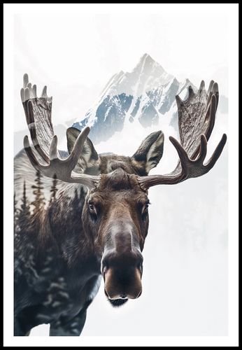 Plakat 61x91,5cm Łoś Duch Lasu na Arena.pl