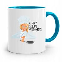 Kubek Błękitny Kucharza Mistrz Sztuki Kulinarnej Z Nadrukiem Ze Zdjęciem