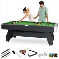 Zestaw bilard kompletny bile kije stół do bilarda spływowy 8 FT