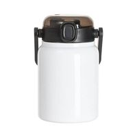 Butelka podróżna ze stali nierdzewnej 750 ml z uchwytem do sublimacji - biała