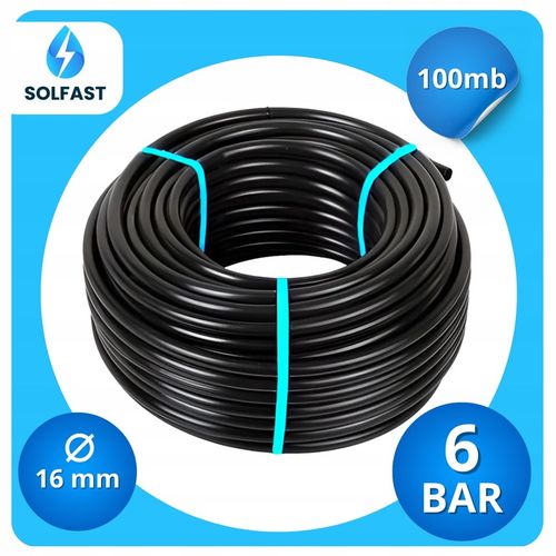 RURA MONTAŻOWA PE fi16 WĄŻ bez otworów PRZEWÓD 100m System Nawadniania na Arena.pl