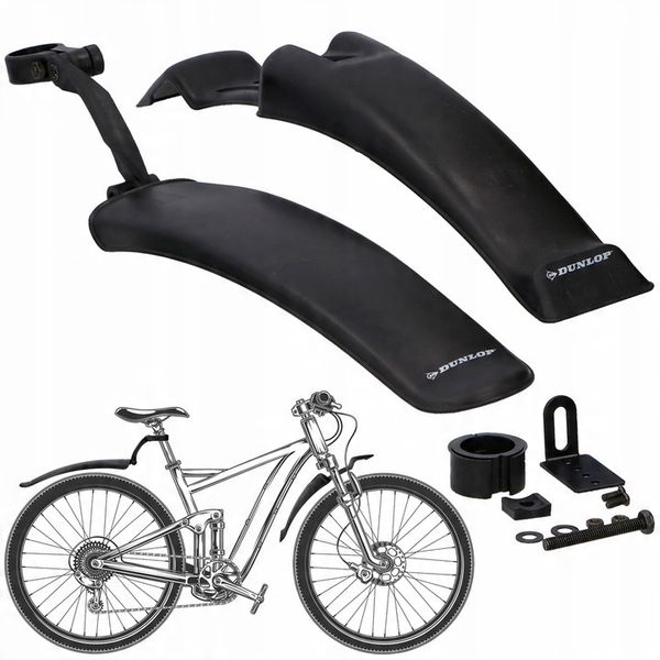 2x BŁOTNIK ROWEROWY PRZÓD + TYŁ MTB 24 - 26" zdjęcie 2