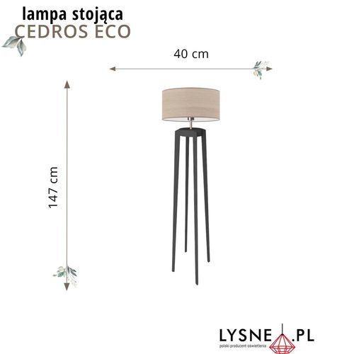Lampa stojąca do salonu CEDROS ECO na Arena.pl