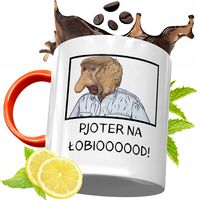 Kubek Pomarańczowy Śmieszny Janusz Nosacz Prezent Z Nadrukiem Ze Zdjęciem