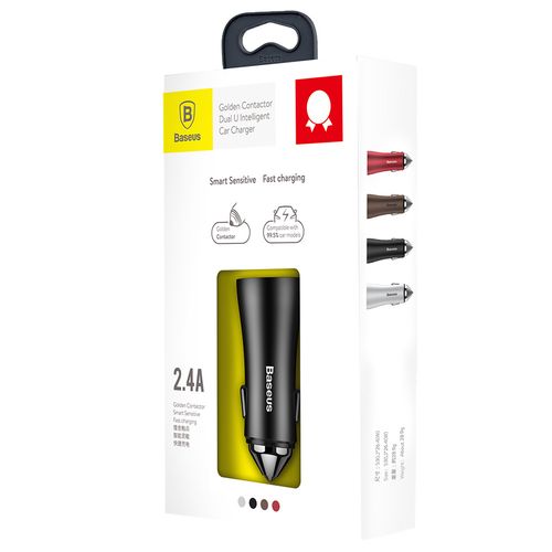 BASEUS GOLDEN ŁADOWARKA SAMOCHODOWA 2xUSB 2.4A na Arena.pl