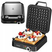 GOFROWNICA NA 4 DUŻE GOFRY REGULACJA TEMPERATURY i STOPNIA WYPIEKANIA