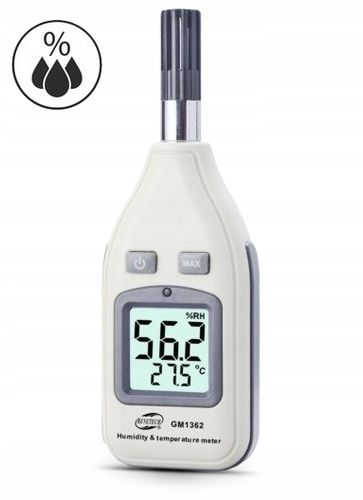 HIGROMETR WILGOTNOŚCIOMIERZ MIERNIK WILGOTNOŚCI I TEMPERATURY POWIETRZA LCD na Arena.pl