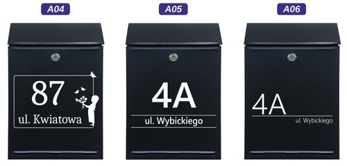 Skrzynka na listy A-4 z Napisem - nadruk UV na Arena.pl