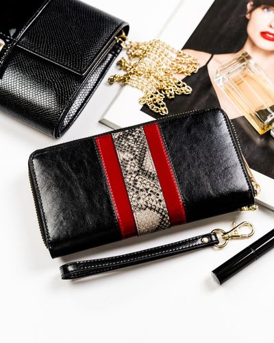 modny portfel piórnik z ochroną kart rfid stop - peterson na Arena.pl