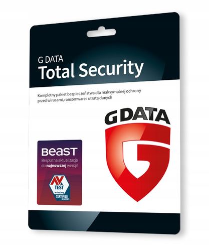 G Data Total Security Karta Klucz - 1 PC 1 rok na Arena.pl