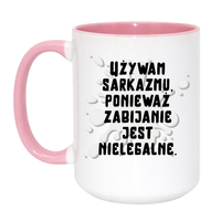 Duży Biało-Różowy 450 ml