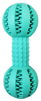 Zabawka dla psa miętowy hantel na przysmaki turkusowa 13,5cm UNIQ PETS