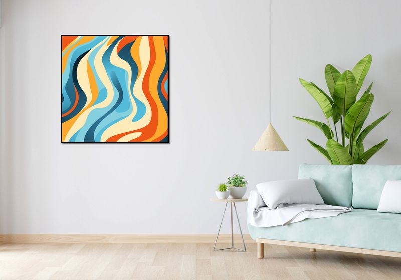 Plakat 90x90cm Tańczące Fale zdjęcie 4