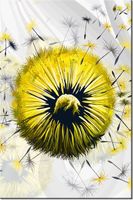 100 70CM OBRAZ PŁÓTNO ŻÓŁTE DMUCHAWCE 5 PŁÓTNO RAMA