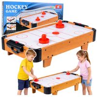 STÓŁ AIR HOCKEY DLA DZIECI  GRA ZRĘCZNOŚCIOWA Z DREWNA