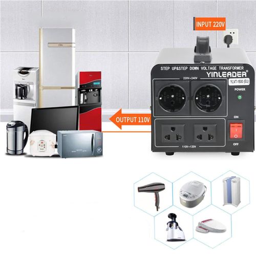 Przetwornica napięcia Yinleader ‎VTEU-1500 transformator 110/220V 1500W na Arena.pl