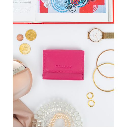 elegancki portfel damski na zatrzask ze skóry naturalnej - rovicky na Arena.pl