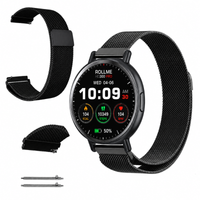 Pasek do Rollme HD300 Pro metalowy bransoleta opaska zegarek 22mm czarny