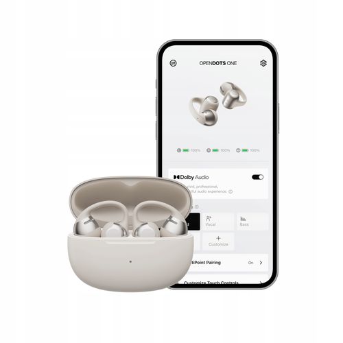 Słuchawki Shokz OpenDots One Szare na Arena.pl