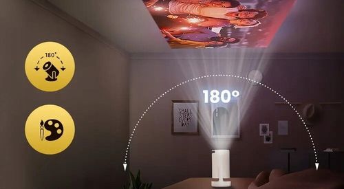 Projektor Android Rzutnik 4K WIFI Przenośny Smart Tv Full HD Obrotowy na Arena.pl