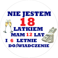 Opłatek na tort Okazjonalny Whisky Drink  Jubileusz Urodziny 18 30 40 50 60