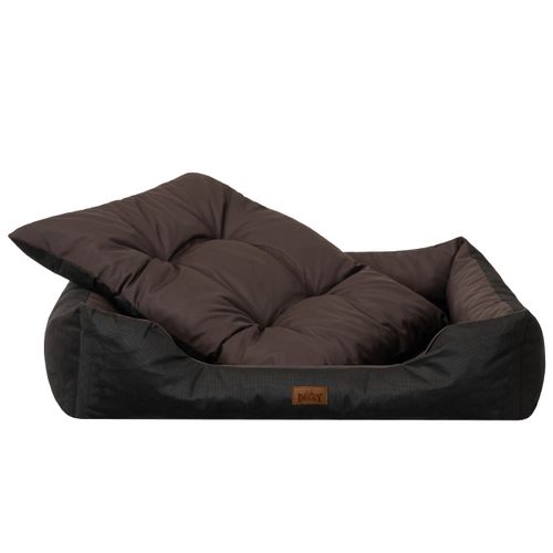 Legowisko dla psa "Puffy", kolor brązowo czarny, rozmiar M na Arena.pl