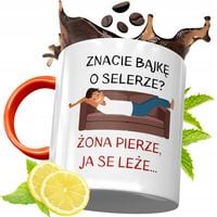 Kubek Pomarańczowy Zabawne Śmieszne Na Prezent