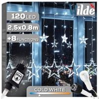 Kurtyna Świetlna Girlanda Świąteczna Zewnętrzna Ogrodowa Lampki 120LED 2,5m