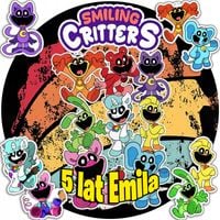 OPŁATEK NA TORT 30CM - CATNAP SMILING CRITTERS + IMIĘ + GRATIS! 24CM 26CM