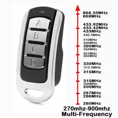 PILOT DO BRAMY UNIWERSALNY 280-868 MHZ 4-KANAŁOWY na Arena.pl