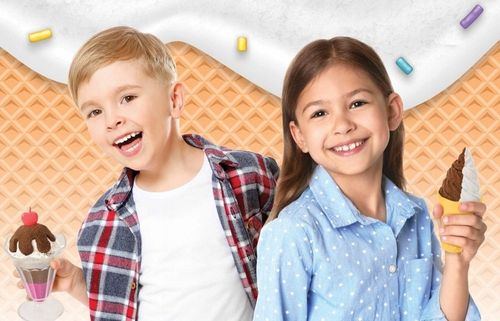 Kinetic Sand Lodowe przysmaki Zestaw z piaskiem kinetycznym Lodziarnia na Arena.pl